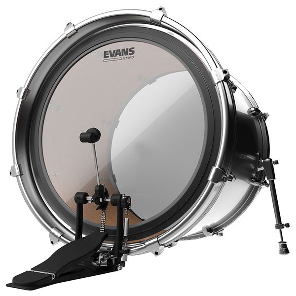 Evans 18" EMAD Clear Bass Drum