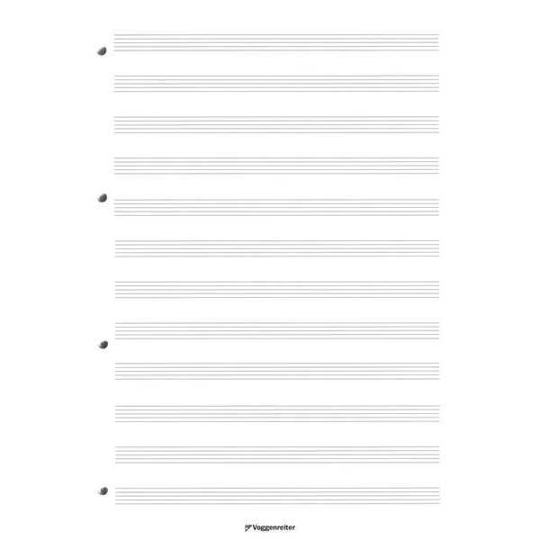 Voggenreiter Notenblock Music Paper A4