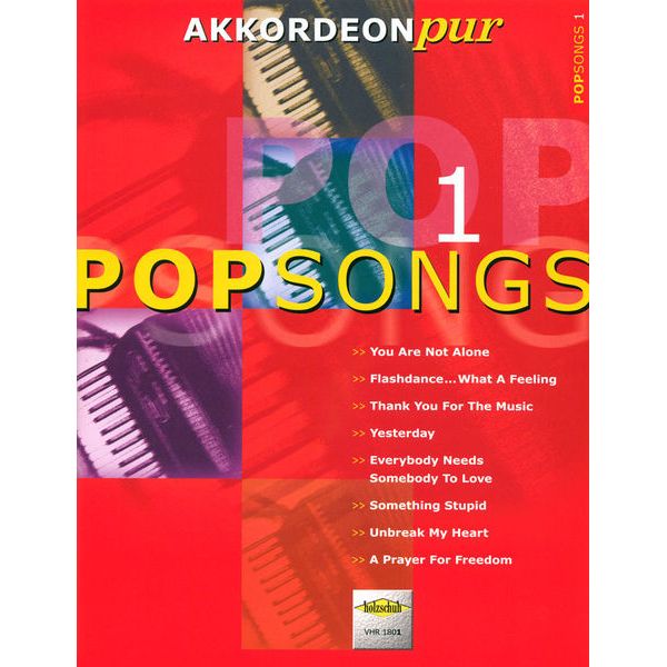 Holzschuh Verlag Accordion Pur Pop Songs 1