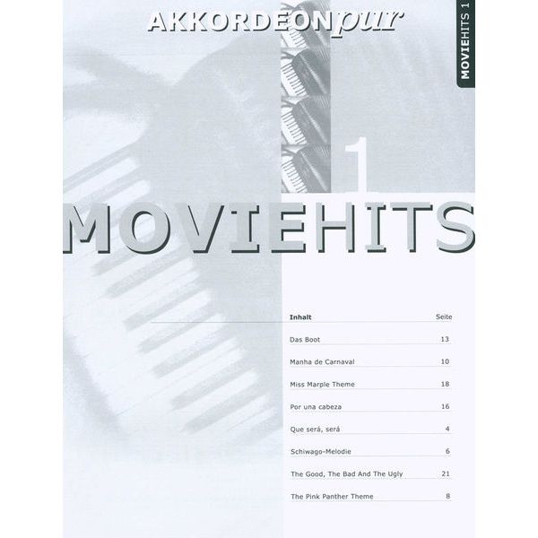 Holzschuh Verlag Akkordeon Pur Moviehits 1