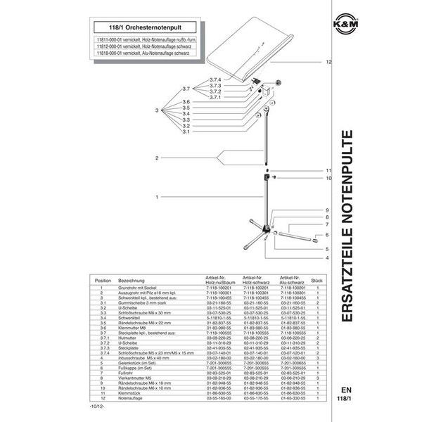 K&M 118/1 Orchestra Black