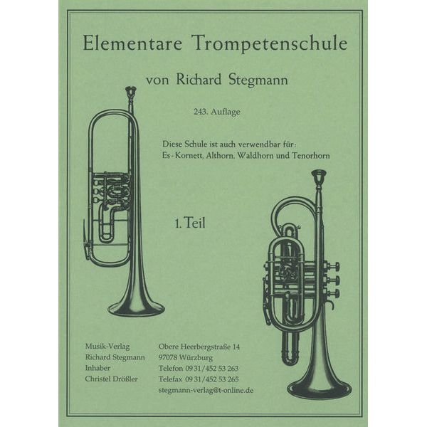 Richard Stegmann Elementare Trompetenschule 1