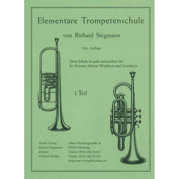 Richard Stegmann Elementare Trompetenschule 1