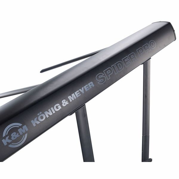 K&M Konig & Meyer 18860.000.30 Spider Pro Keyboard Stand | Height & Depth  Adjustment For 2 Keyboards | Extendable Arms | Mic Boom Thread | Cable  Clamp