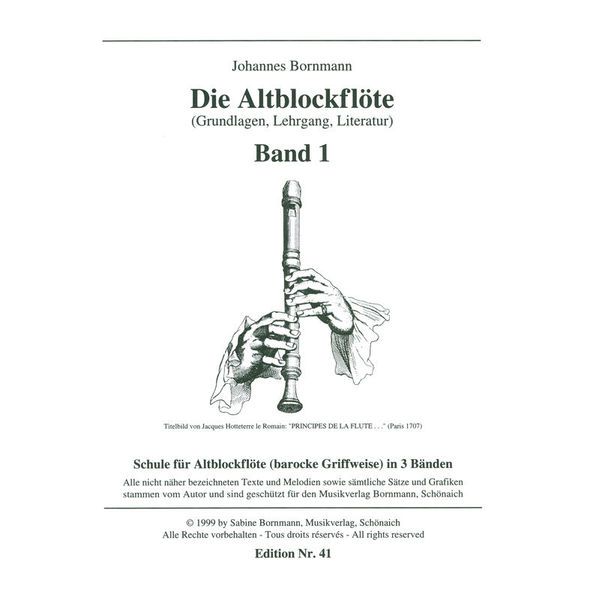 Johannes Bornmann Die Altblockflöte 1