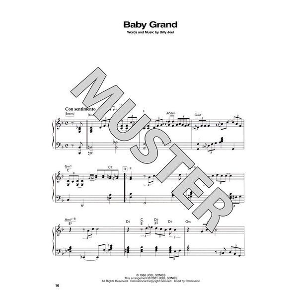 Hal Leonard Billy Joel Best Of Piano Solos