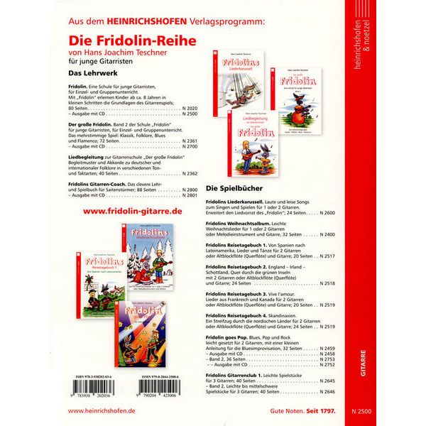 Heinrichshofen Verlag Fridolin 1 + CD