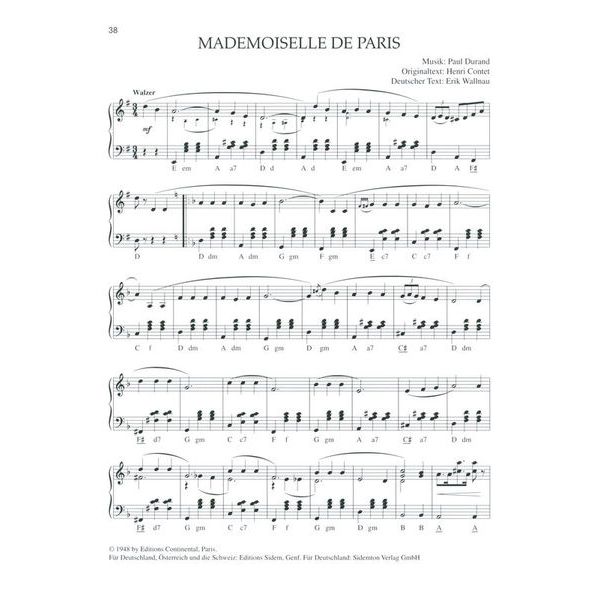 Holzschuh Verlag Musettemelodien Accordion
