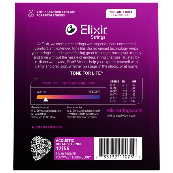 Elixir Polyweb Light-Medium Acoustic