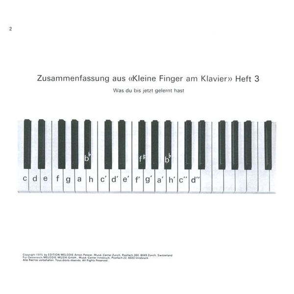 Edition Melodie Kleine Finger am Klavier 4
