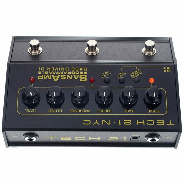 Bass Amp Used Tech 21 Sansamp PBDR Bass Driver DI Bass Effect Pedal ...