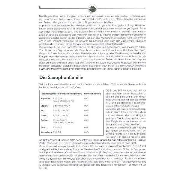 Voggenreiter Das Saxophonbuch 1