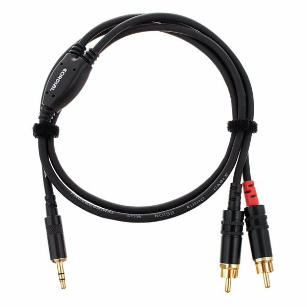 Adam Hall Cables - Audio Cable REAN 3.5 mm Jack stereo to 2 x RCA male 6