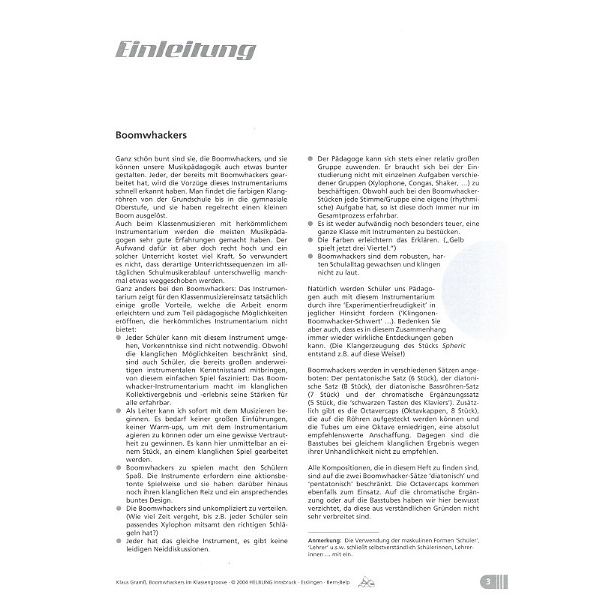 Helbling Verlag Boomwhackers im Klassengroove