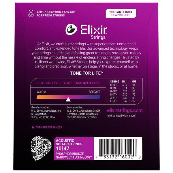 Elixir Nanoweb Extra Light Phosphor