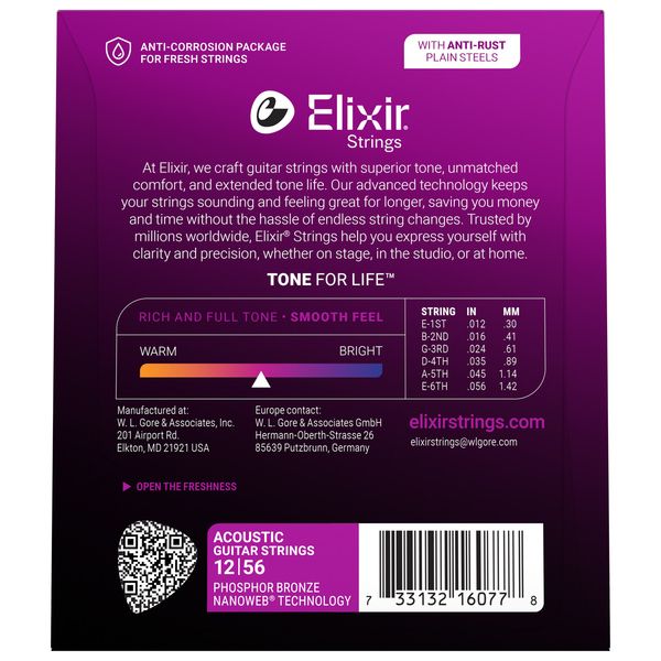 Elixir 16077 Light Medium Nanoweb
