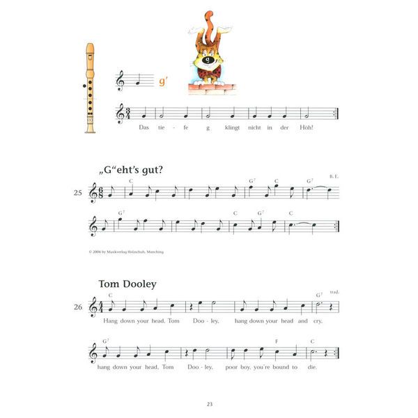 Holzschuh Verlag Jede Menge Flötentöne 1 Alto