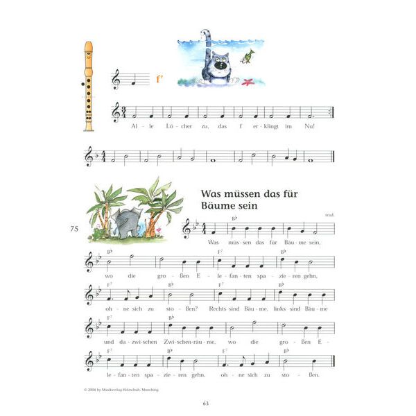 Holzschuh Verlag Jede Menge Flötentöne 1 Alto