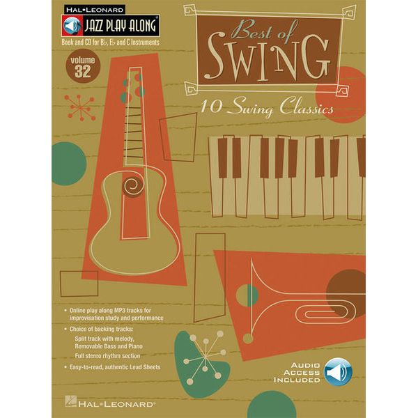 Hal Leonard Jazz Play-Along Best Of Swing
