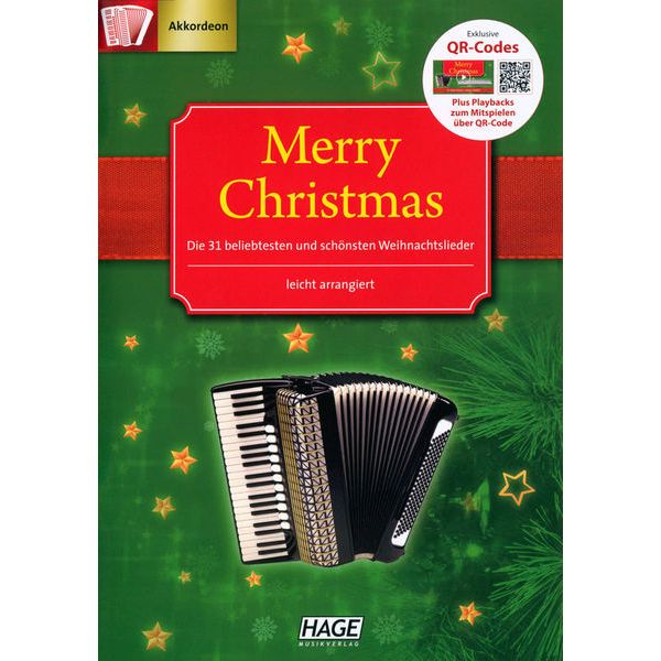 Hage Musikverlag Merry Christmas Accordion