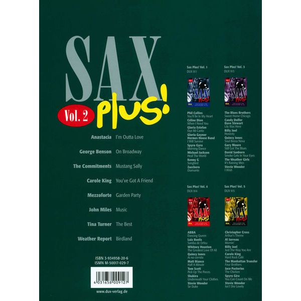 Edition Dux Sax Plus 2