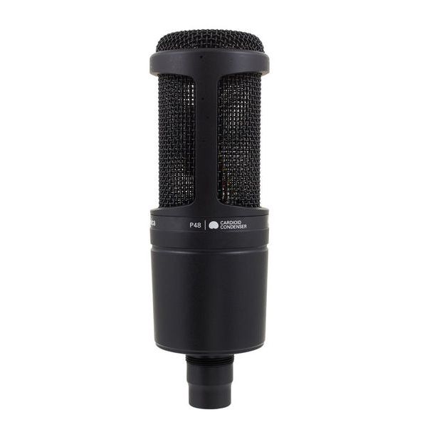 Audio-Technica AT2020 Cardioid Condenser Microphone with Vocal Recording  Setup Kit