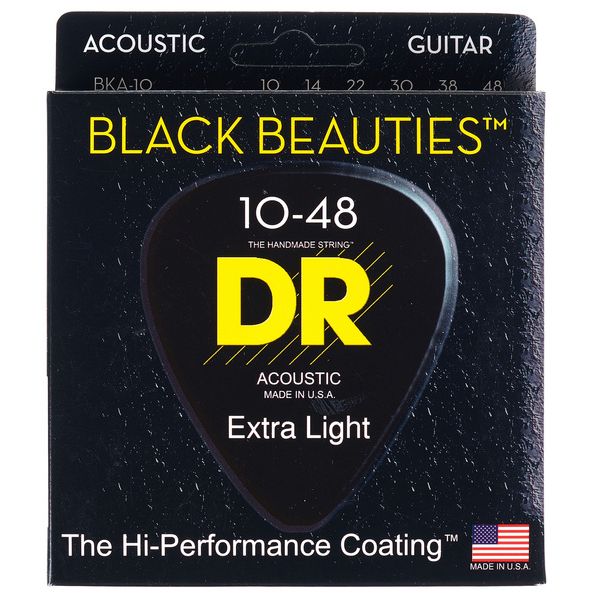 DR Strings Black Beauties BKA-10