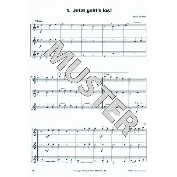 De Haske Hören Lesen Trio 2 A-Sax