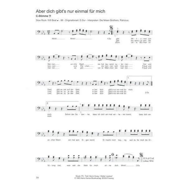 Musikverlag Hildner 100 Hits für C-Instrumente