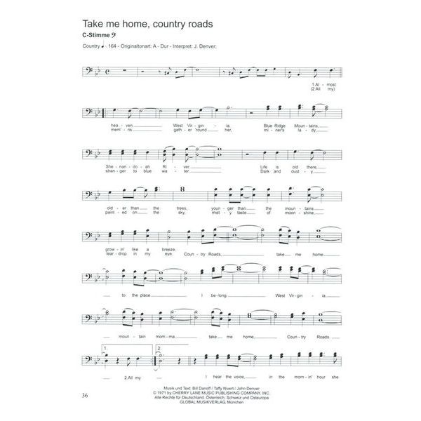Musikverlag Hildner 100 Hits für C-Instrumente