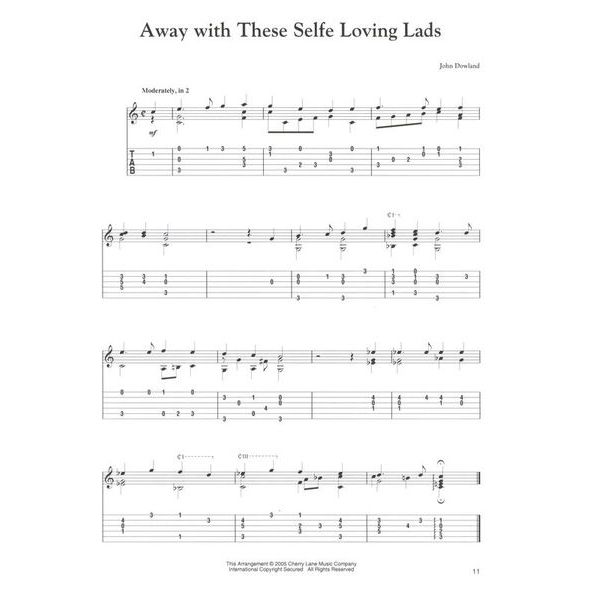 Cherry Lane Music Company 50 Renaissance Solos Guitar