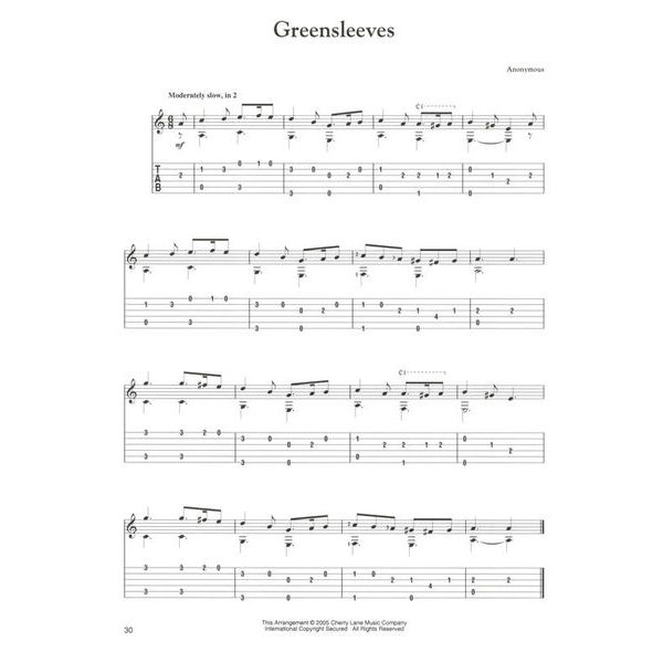 Cherry Lane Music Company 50 Renaissance Solos Guitar