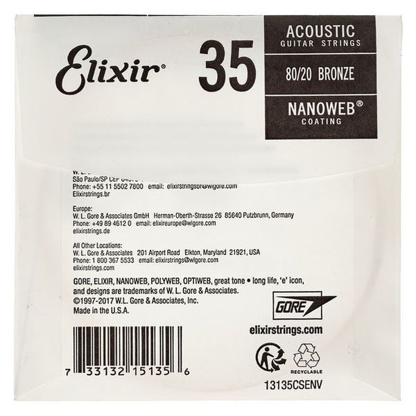 Elixir .035 Western Guitar