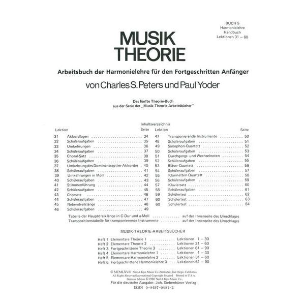 Neil A.Kjos Music Company Musik Theorie 5