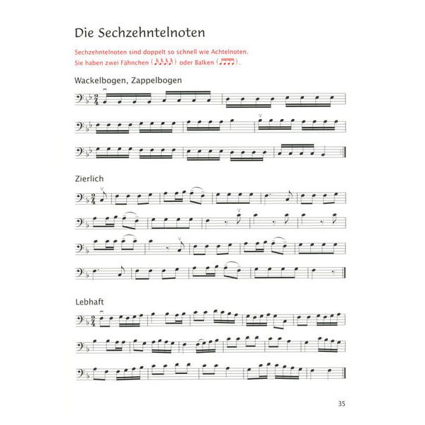 Bärenreiter Saßmannshaus Anfang Cello 2