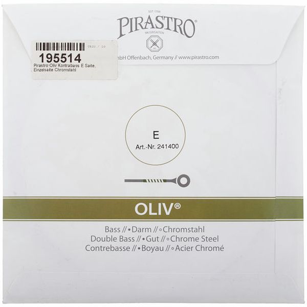 Pirastro Oliv E Double Bass 4/4-3/4