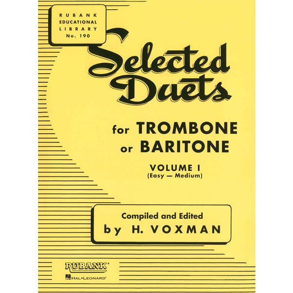 Rubank Publications Selected Duets for Trombone 1