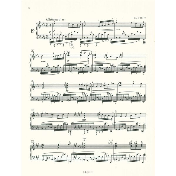 Edition Peters Skrjabin 24 Préludes op. 11