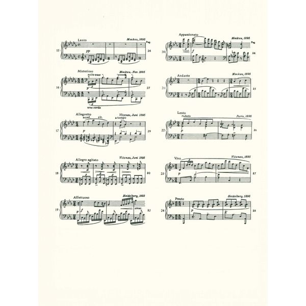 Edition Peters Skrjabin 24 Préludes op. 11