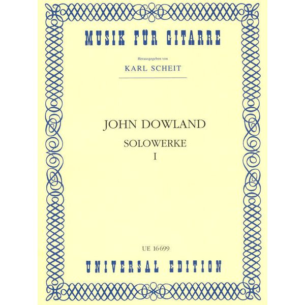 Universal Edition Dowland Solowerke 1