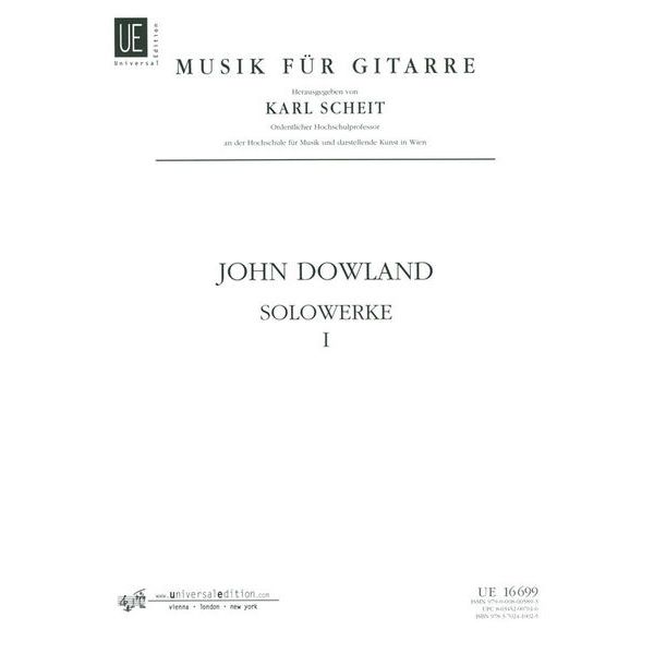 Universal Edition Dowland Solowerke 1
