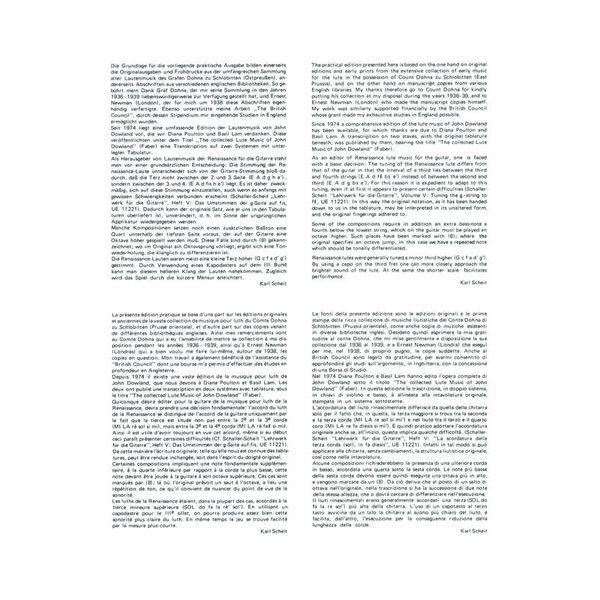 Universal Edition Dowland Solowerke 1