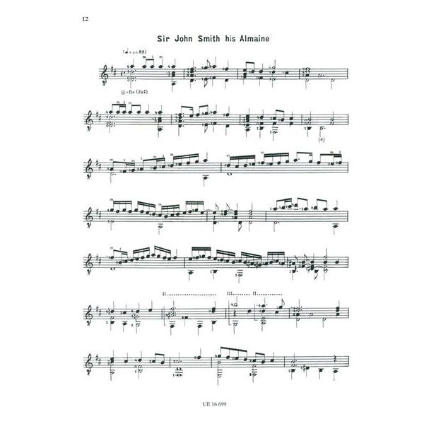 Universal Edition Dowland Solowerke 1