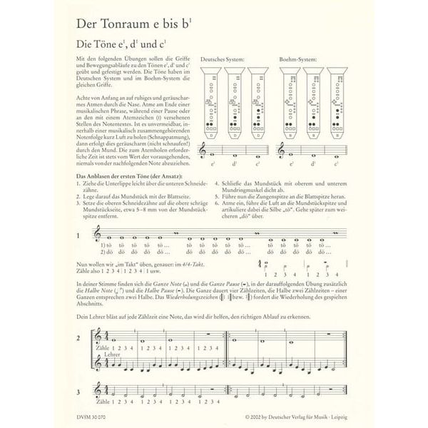 Deutscher Verlag für Musik Neue Schule für Klarinette 1