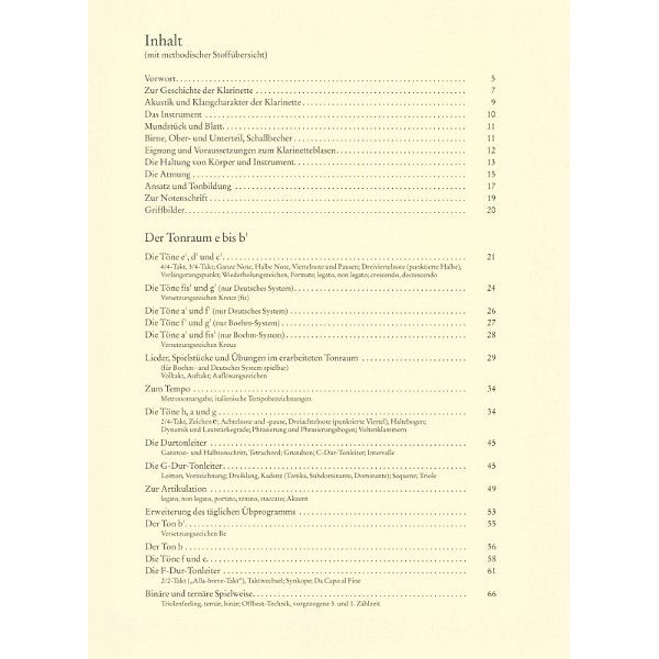 Deutscher Verlag für Musik Neue Schule für Klarinette 1