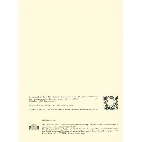 Deutscher Verlag für Musik Neue Schule für Klarinette 1