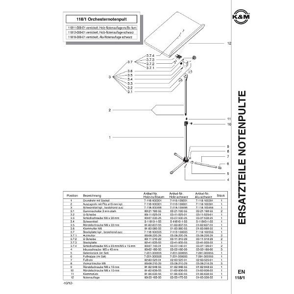 K&M 118/1 Orchestra Beech