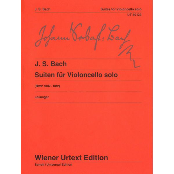 Wiener Urtext Edition Bach Suiten für Violoncello