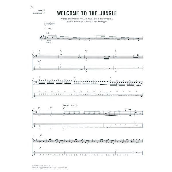 Faber Music Guns N´ Roses Bass Play-Along