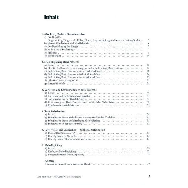 Acoustic Music Books Picking Basics